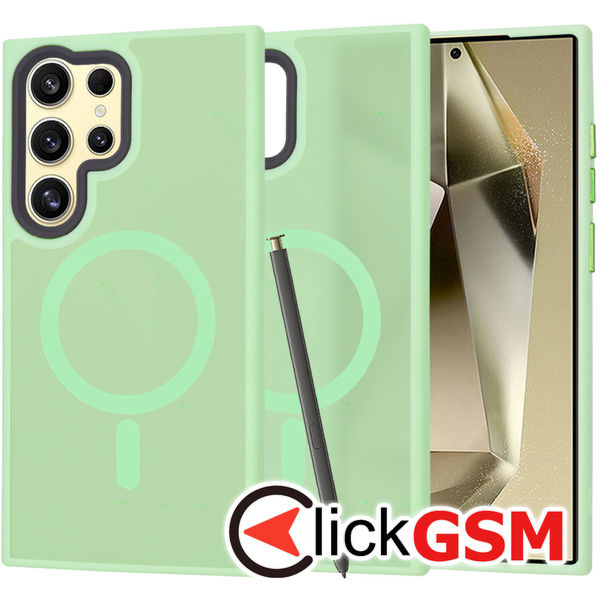 Techsuit - HaloFrost MagSafe Series - Samsung Galaxy S24 Ultra - Light Green