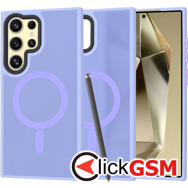 Techsuit - HaloFrost MagSafe Series - Samsung Galaxy S24 Ultra - Light Purple