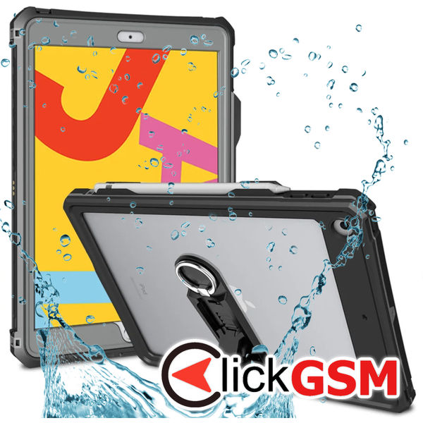 ShellBox - Waterproof IP68 - iPad 10.2 (2019 / 2020 / 2021) - Black