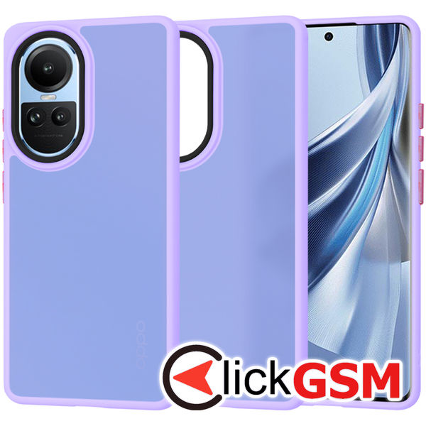 Techsuit - HaloFrost Series - Oppo Reno10 / Reno10 Pro - Light Purple