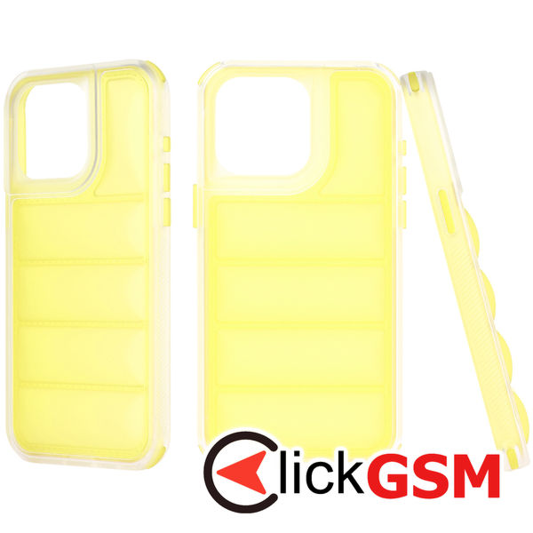 Techsuit - Wave Shield - iPhone 15 Pro Max - Yellow