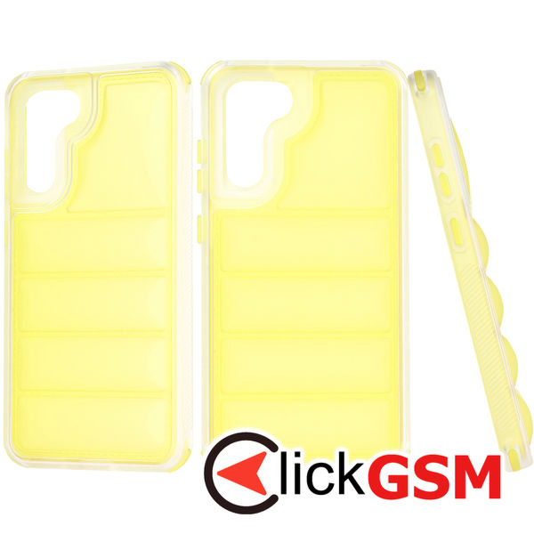 Techsuit - Wave Shield - Samsung Galaxy S21 FE 5G - Yellow