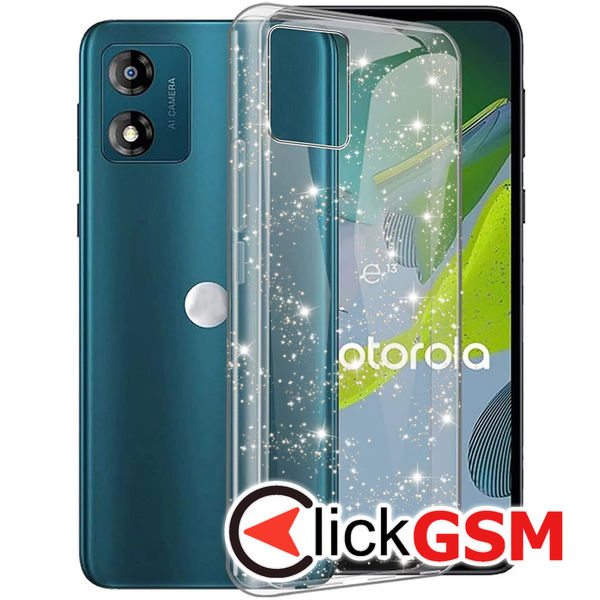 Techsuit - SparkleSkin Series - Motorola Moto E13 - Clear