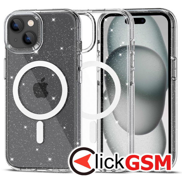 Techsuit - SparkleSkin MagSafe Series - iPhone 15 - Clear