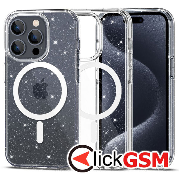 Techsuit - SparkleSkin MagSafe Series - iPhone 15 Pro Max - Clear