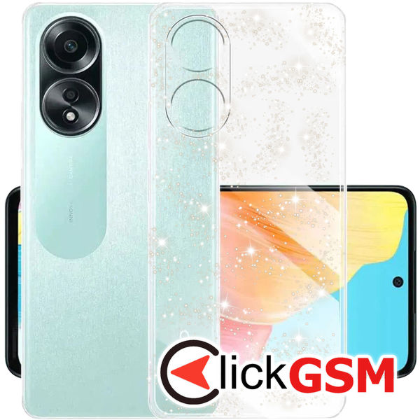 Techsuit - SparkleSkin Series - Oppo A58 4G - Clear