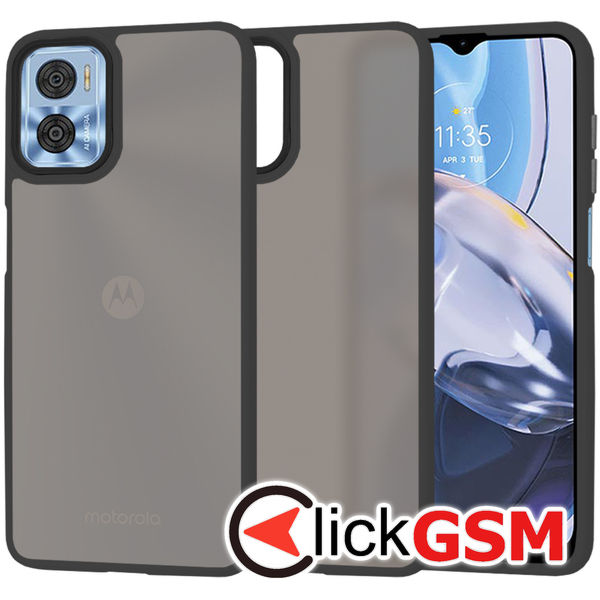 Techsuit - HaloFrost Series - Motorola Moto E22 / Moto E22i - Black