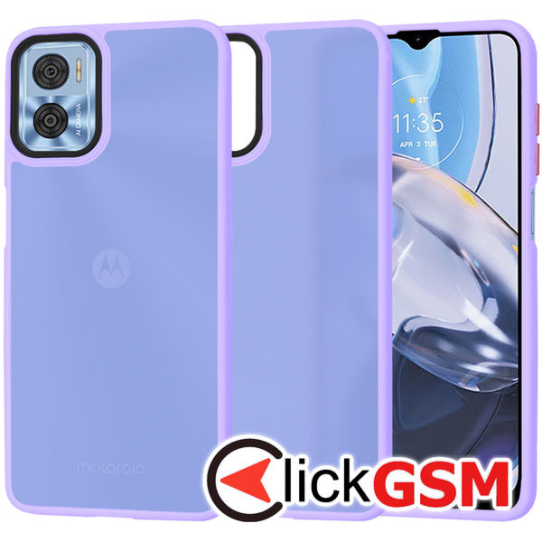 Techsuit - HaloFrost Series - Motorola Moto E22 / Moto E22i - Light Purple