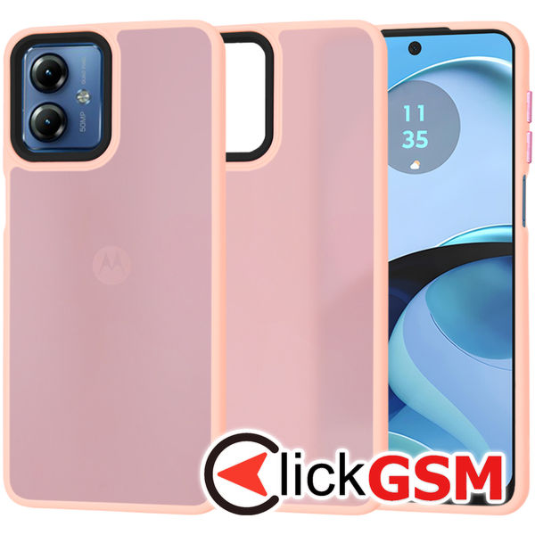 Techsuit - HaloFrost Series - Motorola Moto G14 - Pink