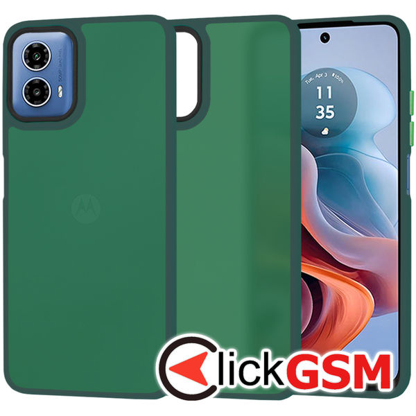 Techsuit - HaloFrost Series - Motorola Moto G34 - Midnight Green