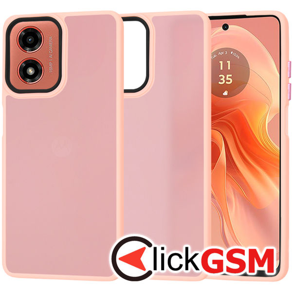 Techsuit - HaloFrost Series - Motorola Moto G04 / Moto G04s / Moto G24 - Pink