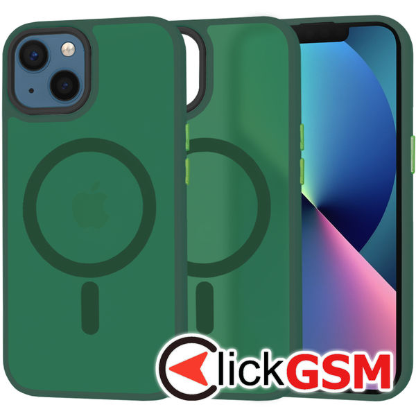 Techsuit - HaloFrost MagSafe Series - iPhone 13 - Midnight Green