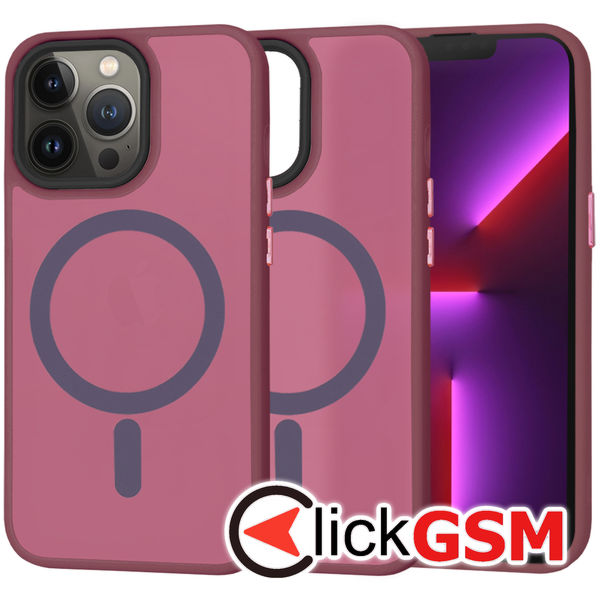 Techsuit - HaloFrost MagSafe Series - iPhone 13 Pro - Bordeaux