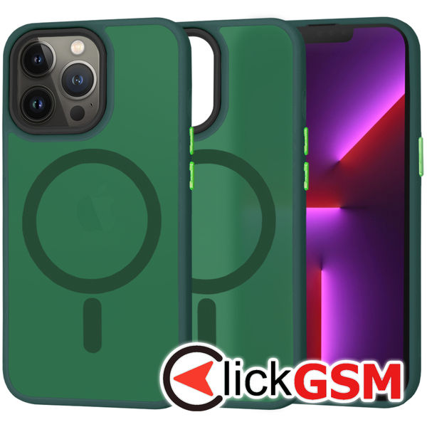 Techsuit - HaloFrost MagSafe Series - iPhone 13 Pro - Midnight Green