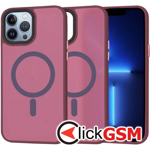 Techsuit - HaloFrost MagSafe Series - iPhone 13 Pro Max - Bordeaux