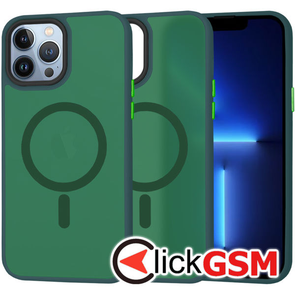 Techsuit - HaloFrost MagSafe Series - iPhone 13 Pro Max - Midnight Green