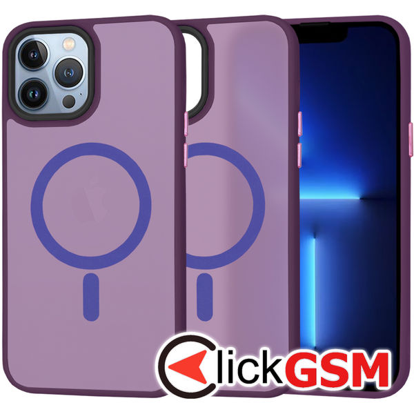 Techsuit - HaloFrost MagSafe Series - iPhone 13 Pro Max - Deep Purple