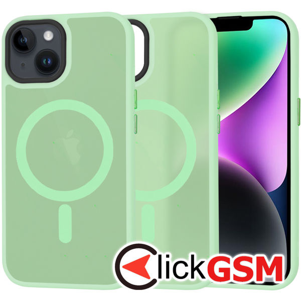 Techsuit - HaloFrost MagSafe Series - iPhone 14 - Light Green