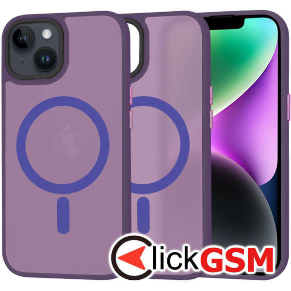 Techsuit - HaloFrost MagSafe Series - iPhone 14 - Deep Purple