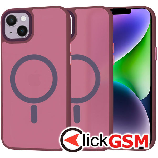 Techsuit - HaloFrost MagSafe Series - iPhone 14 Plus - Bordeaux