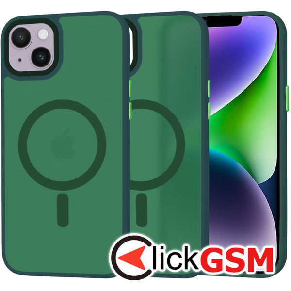 Techsuit - HaloFrost MagSafe Series - iPhone 14 Plus - Midnight Green