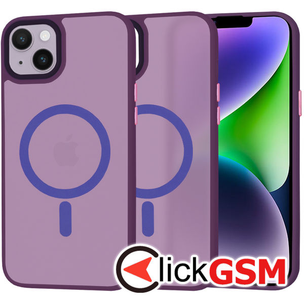 Techsuit - HaloFrost MagSafe Series - iPhone 14 Plus - Deep Purple