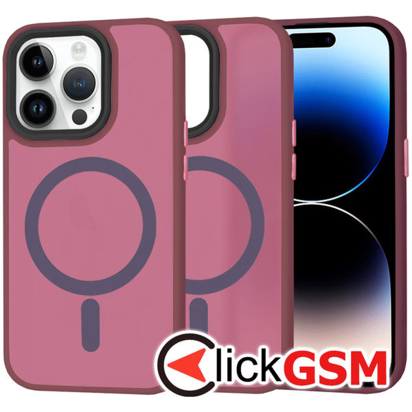 Techsuit - HaloFrost MagSafe Series - iPhone 14 Pro - Bordeaux