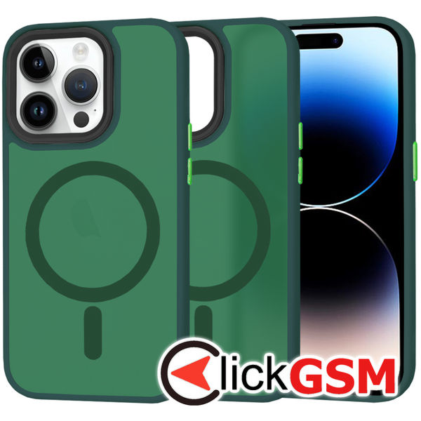 Techsuit - HaloFrost MagSafe Series - iPhone 14 Pro - Midnight Green