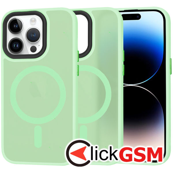 Techsuit - HaloFrost MagSafe Series - iPhone 14 Pro - Light Green