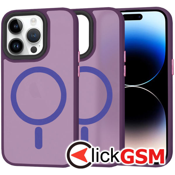 Techsuit - HaloFrost MagSafe Series - iPhone 14 Pro - Deep Purple