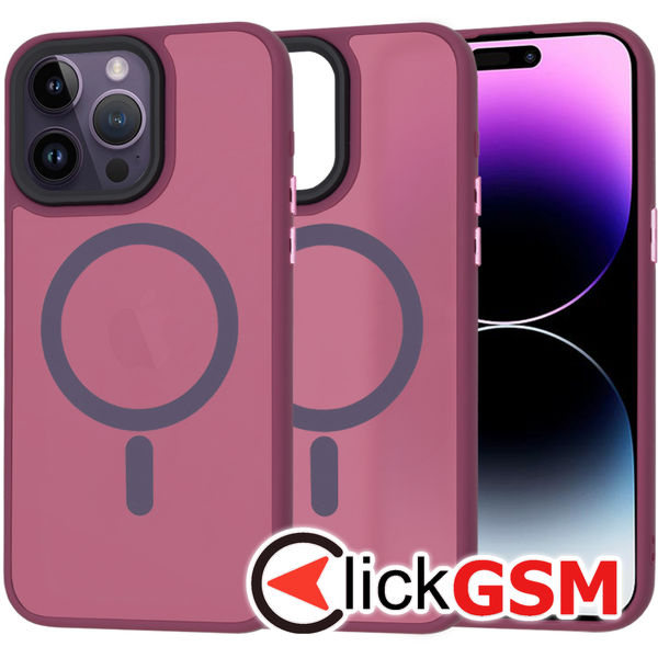 Techsuit - HaloFrost MagSafe Series - iPhone 14 Pro Max - Bordeaux