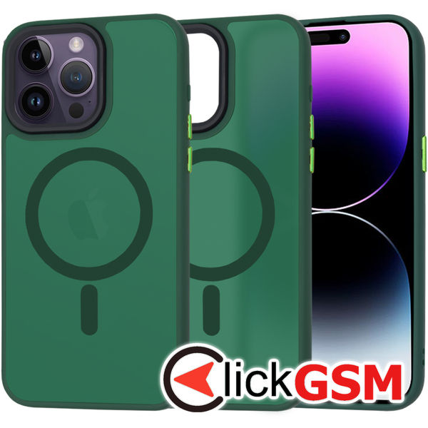 Techsuit - HaloFrost MagSafe Series - iPhone 14 Pro Max - Midnight Green