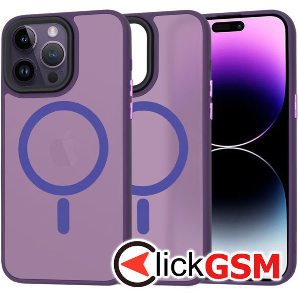 Techsuit - HaloFrost MagSafe Series - iPhone 14 Pro Max - Deep Purple