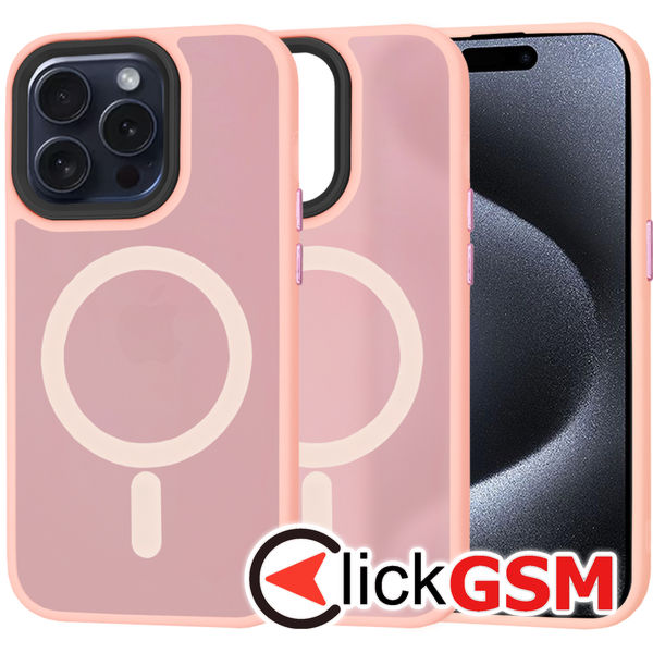 Techsuit - HaloFrost MagSafe Series - iPhone 15 Pro - Pink