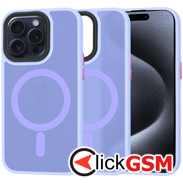 Techsuit - HaloFrost MagSafe Series - iPhone 15 Pro - Light Purple