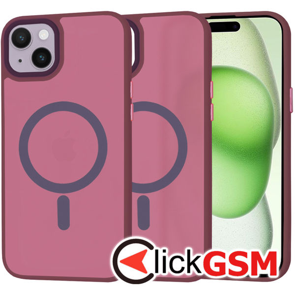 Techsuit - HaloFrost MagSafe Series - iPhone 15 Plus - Bordeaux