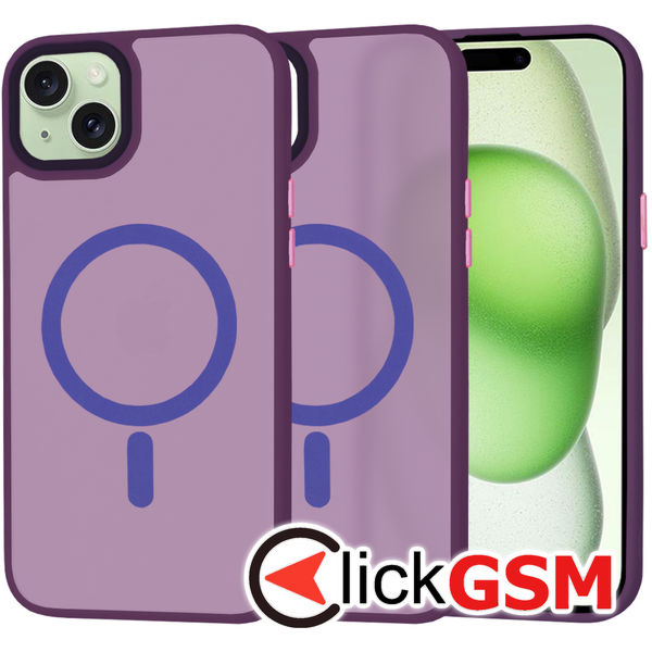 Techsuit - HaloFrost MagSafe Series - iPhone 15 Plus - Deep Purple