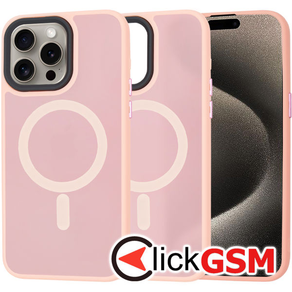 Techsuit - HaloFrost MagSafe Series - iPhone 15 Pro Max - Pink