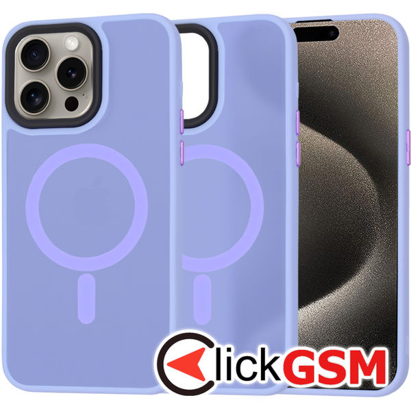 Techsuit - HaloFrost MagSafe Series - iPhone 15 Pro Max - Light Purple