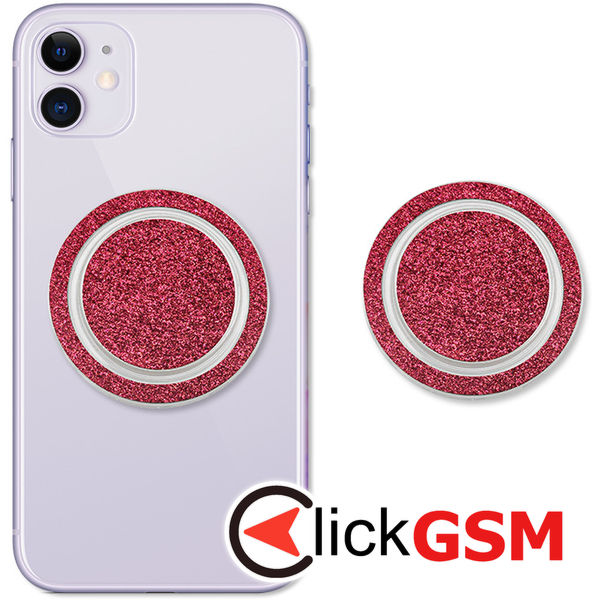 Techsuit - MagSafe Phone Ring (MPR1) - Round Shape, Polycarbonate - Red