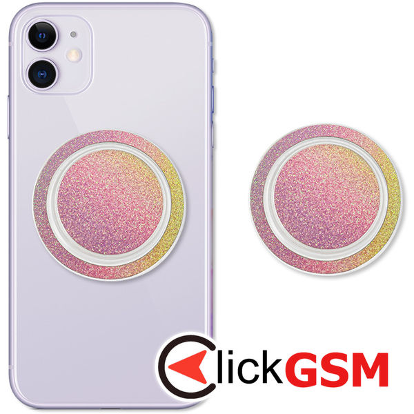 Techsuit - MagSafe Phone Ring (MPR1) - Round Shape, Polycarbonate - Rose / Gold