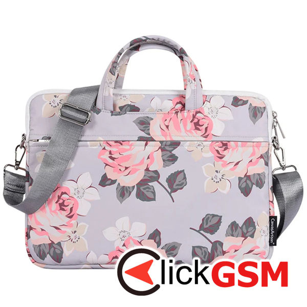 CanvasArtisan - Laptop Briefcase (H40-C22) - for 15-16 inch Devices, Zipper, Polyester - Gray