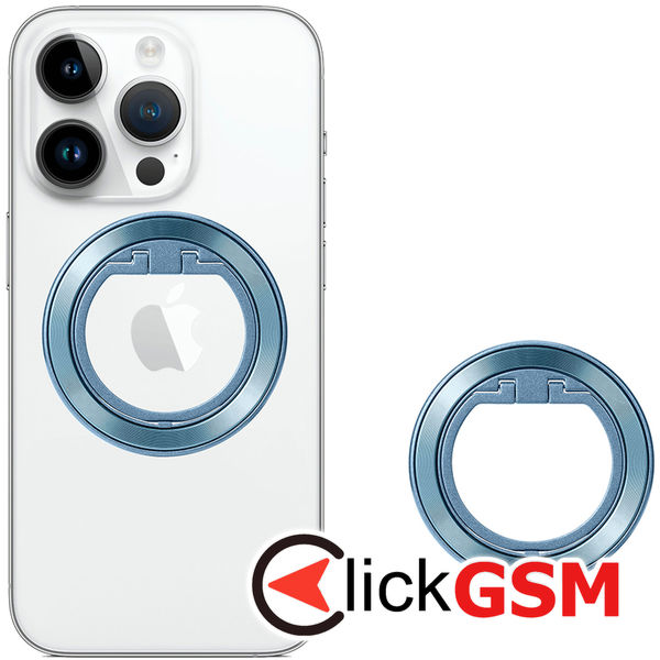 Techsuit - MagSafe Phone Ring (MPR2) - Round Shape, Aluminium Alloy - Blue