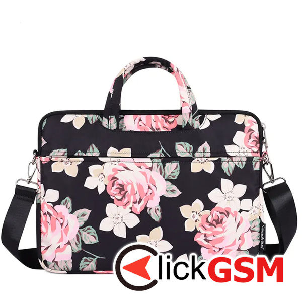 CanvasArtisan - Laptop Briefcase (H40-C22) - for 15-16 inch Devices, Zipper, Polyester - Black