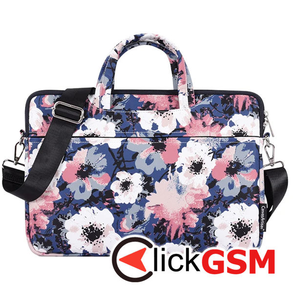 CanvasArtisan - Laptop Briefcase (H43-C22) - Slim, for 15-16 inch Devices, Zipper, Polyester - Blue