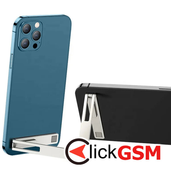 Techsuit - Phone Holder (PRH1) - Rectangular Shape, Aluminium Alloy, 3M - Silver