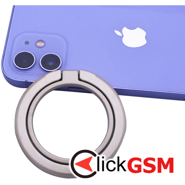 Techsuit - MagSafe Phone Ring (MPR3) - Round Shape, Aluminium Alloy, 3M - Gold