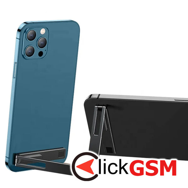 Techsuit - Phone Holder (PRH1) - Rectangular Shape, Aluminium Alloy, 3M - Black