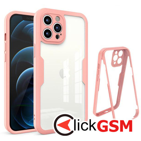 Techsuit - ColorVerse 360 Series + Screen Protector - iPhone 12 Pro Max - Pink