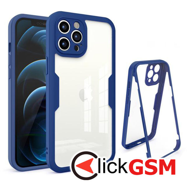 Techsuit - ColorVerse 360 Series + Screen Protector - iPhone 12 Pro Max - Blue